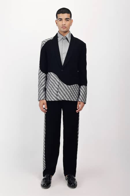 Siddhant Agrawal Graphite Serene Blazer 