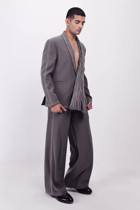 Siddhant Agrawal Silver Dusk Trouser 