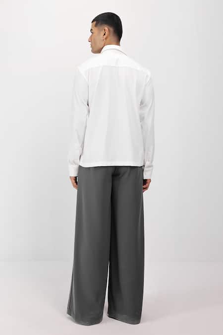 Siddhant Agrawal Ivory Glitch Root Shirt 