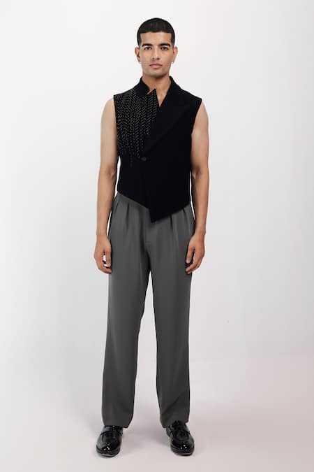 Siddhant Agrawal Ethereal Root Embroidered Vest 