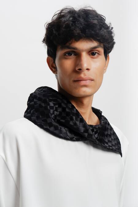 Siddhant Agrawal_White Ivory Bark Shirt _at_Aza_Fashions