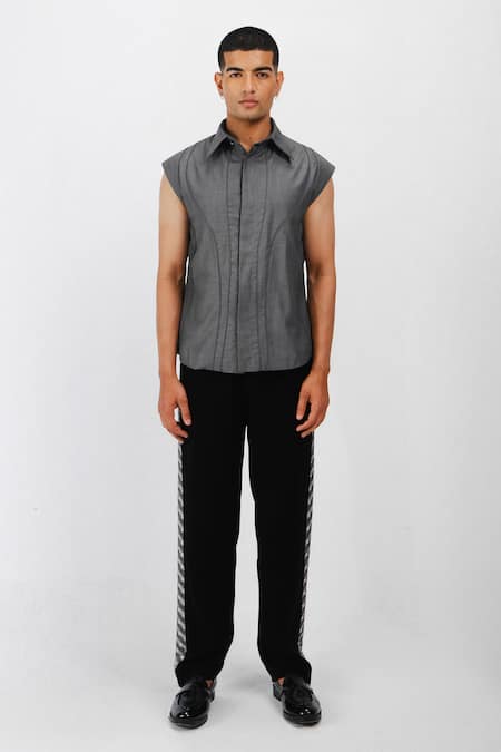 Siddhant Agrawal Gray Ashtrace Shirt 