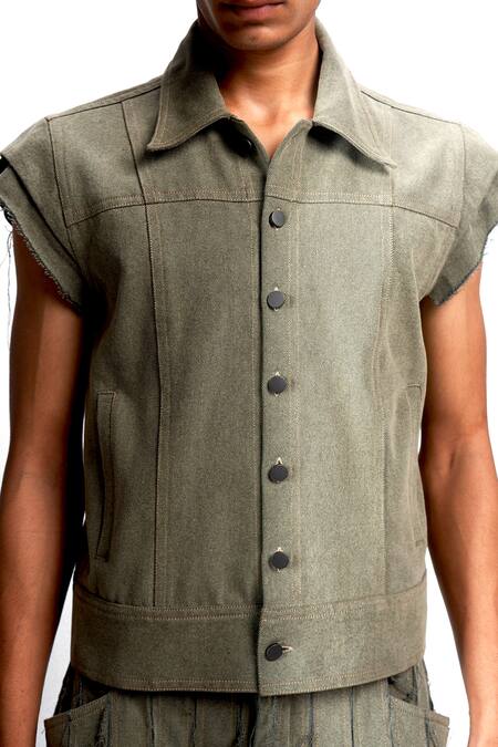 Buy_Siddhant Agrawal_Green Sage Drift Jacket 