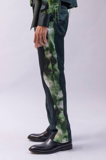 Siddhant Agrawal_ Moss Wilt Trouser _Online_at_Aza_Fashions