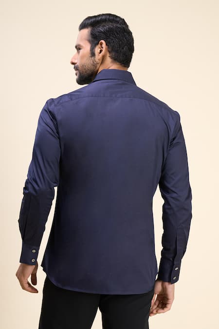 Rohit Bal Bird Placement Embroidered Shirt 