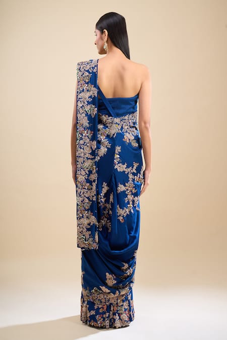 Anamika Khanna Embroidered Sharara Set With Unstitched Blouse Piece