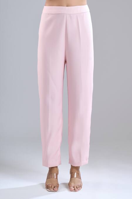 Ritika Mirchandani Pink Embroidery, Sequins Round Neck Blush Kurta And Pant Set Online at Aza Fashions Ritika Mirchandani_Pink Embroidery, Sequins Round Neck Blush Kurta And Pant Set _Online_at_Aza_Fashions