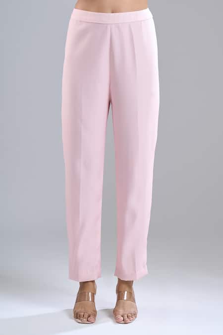 Ritika Mirchandani Blush Embroidery, Beads V-neck Pink Kurta Set Online at Aza Fashions Ritika Mirchandani_Blush Embroidery, Beads V-neck Pink Kurta Set _Online_at_Aza_Fashions