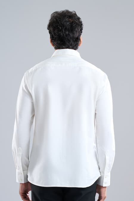 Rohit Bal Bird Placement Embroidered Shirt 