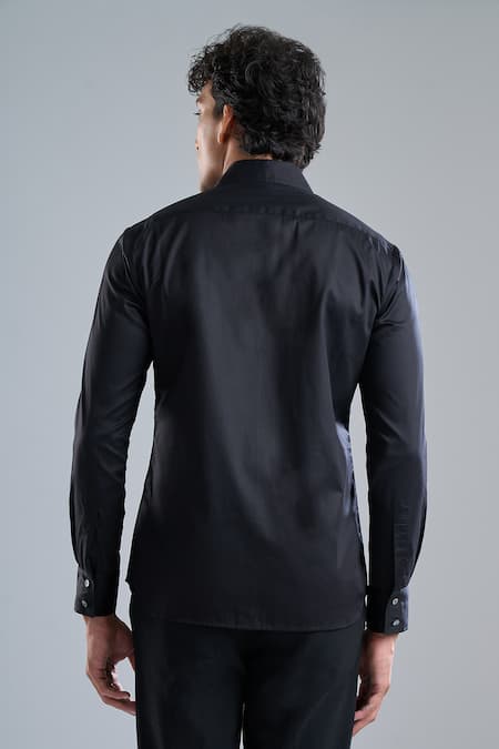 Rohit Bal Placement Embroidered Shirt 