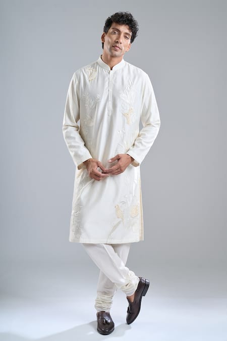 Rohit Bal Ivory Chanderi Kurta 
