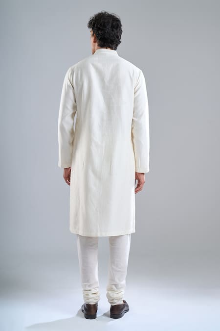 Rohit Bal Ivory Chanderi Kurta 