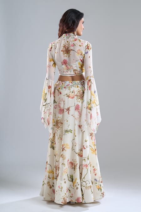 Anamika Khanna Printed Skirt Set 