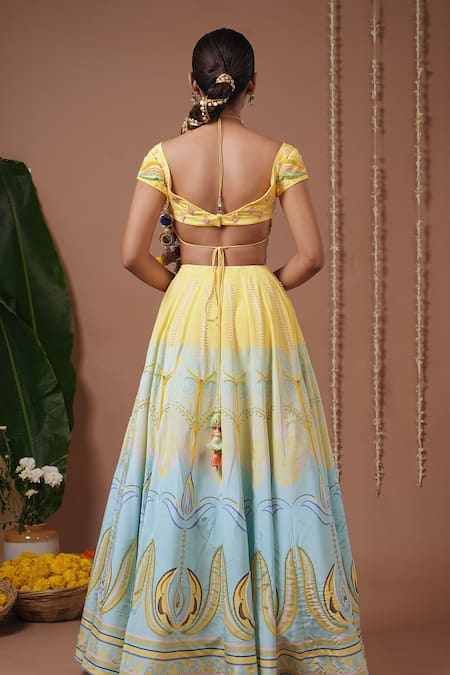 Ahi Clothing Floral Pattern Lehenga Set 