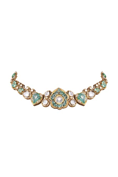 Anita Dongre Gulbano Zircon Stone Embellished Choker Necklace 