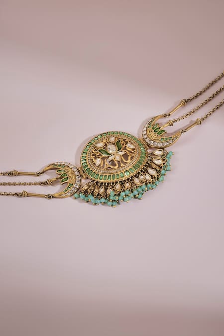 Anita Dongre Gold Plated Aamira Zircon Embellished Choker Necklace 