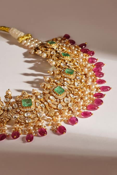 Anita Dongre Gulnara Zircon & Pearl Choker 