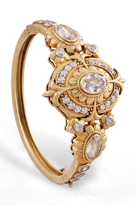 Anita Dongre Gold Plated Stones Arumai Zircon Studded Ring 