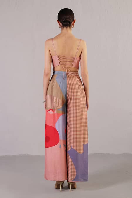 Clos Floro Abstract Pattern Jumpsuit 