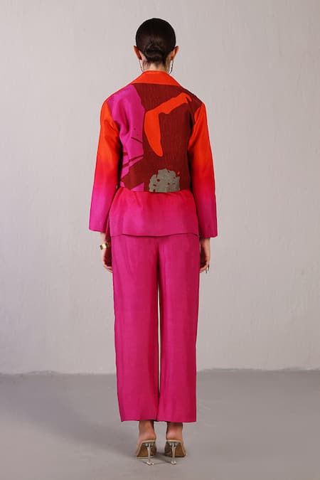 Clos Ridge Pattern Jacket & Pant Set 