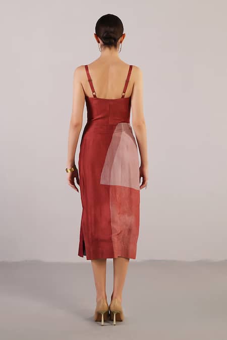 Clos Whorl Abstract Pattern Dress 