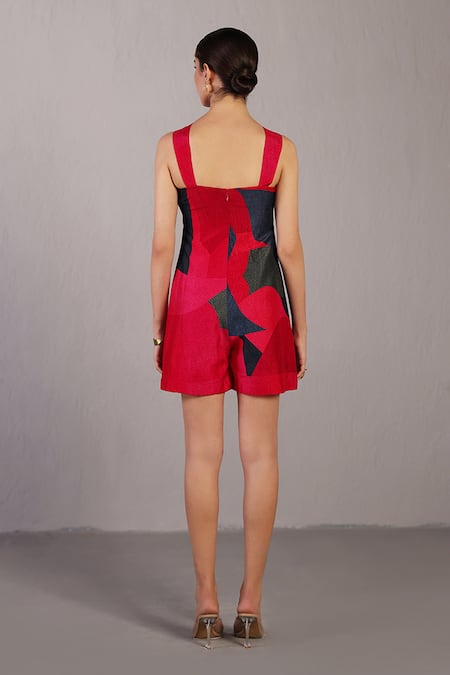 Clos Color Block Jumpsuit 