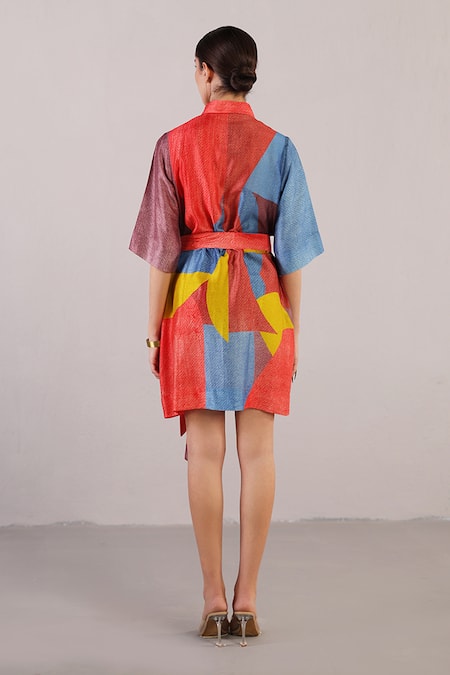 Clos Abstract Pattern Dress 