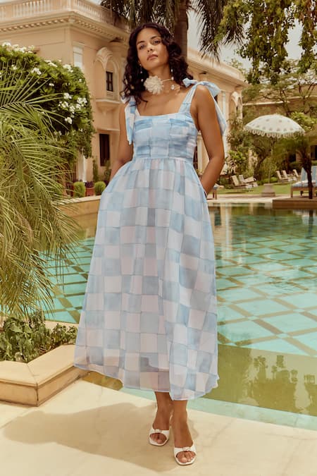 House Of Eda Leanne Chequered Dress 