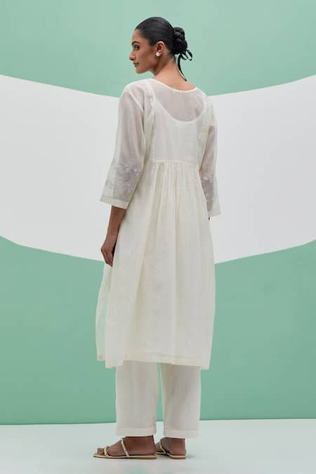 Priya Chaudhary Tyohar Chanderi Embroidered Anarkali Set 