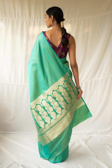 Priyanka Raajiv Mani Woven Saree With Running Blouse 