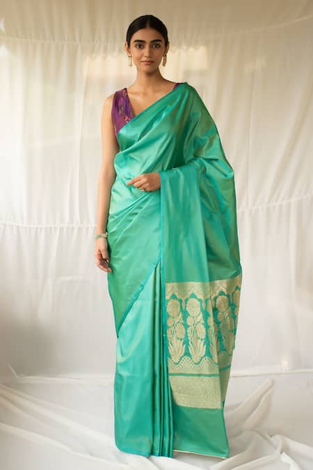 Priyanka Raajiv Mani Woven Saree With Running Blouse 