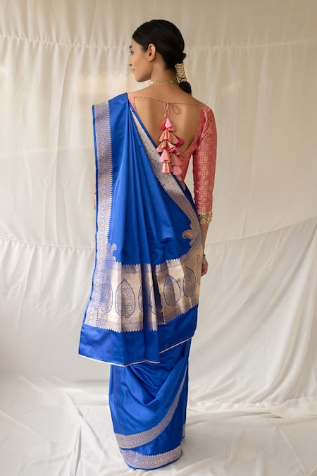 Priyanka Raajiv Kalamayi Banarasi Silk Saree With Running Blouse 