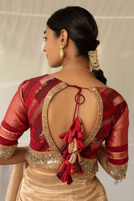 Priyanka Raajiv Hunar Upcycled Patchwork Blouse 