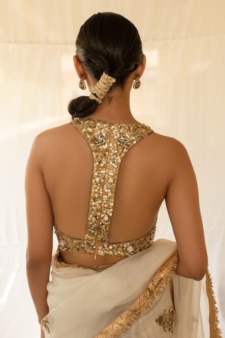 Priyanka Raajiv Tejasi Tissue Silk Blouse 