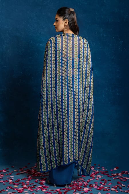 Soup By Sougat Paul Aarani Embellished Bustier & Drape Skirt Set 