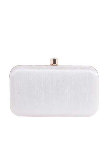 Nazaakat By Samara Singh White Pearls, Beads And Gold Clutch With Detachable Sling Online at Aza Fashions Nazaakat By Samara Singh_White Pearls, Beads And Gold Clutch With Detachable Sling _Online_at_Aza_Fashions