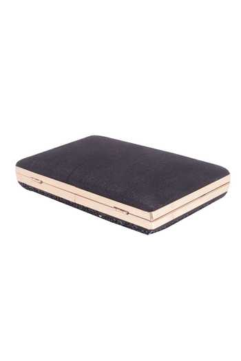 Buy_Nazaakat By Samara Singh_Black Beads Geometric Pattern Clutch _Online_at_Aza_Fashions