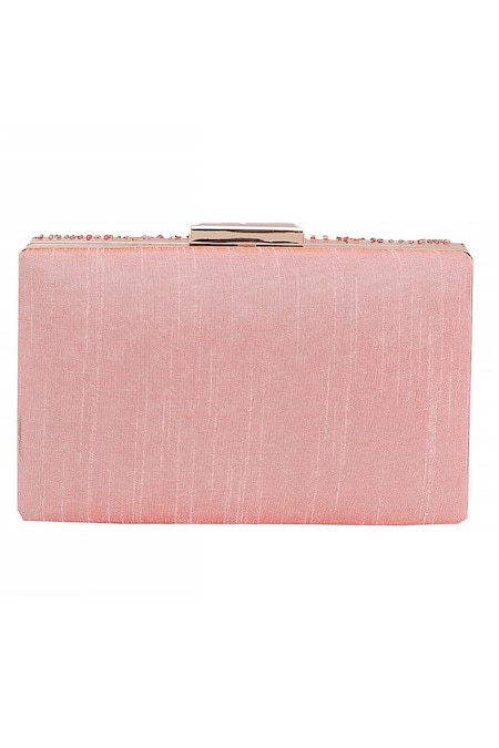 Shop Nazaakat By Samara Singh Pink Beads And Sequin Embellished Clutch Shop_Nazaakat By Samara Singh_Pink Beads And Sequin Embellished Clutch