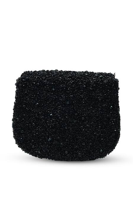 Buy The Tan Clan Black Beads, Sequins Amy Flapover Bag Online at Aza Fashions Buy_The Tan Clan_Black Beads, Sequins Amy Flapover Bag _Online_at_Aza_Fashions