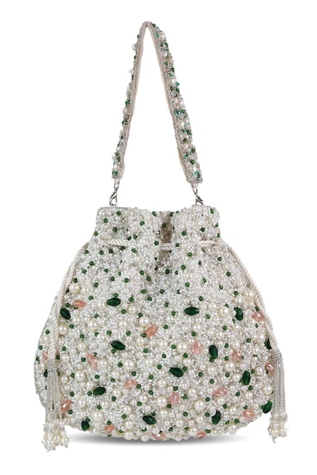 The Tan Clan Ayra Pearl Potli Bag 