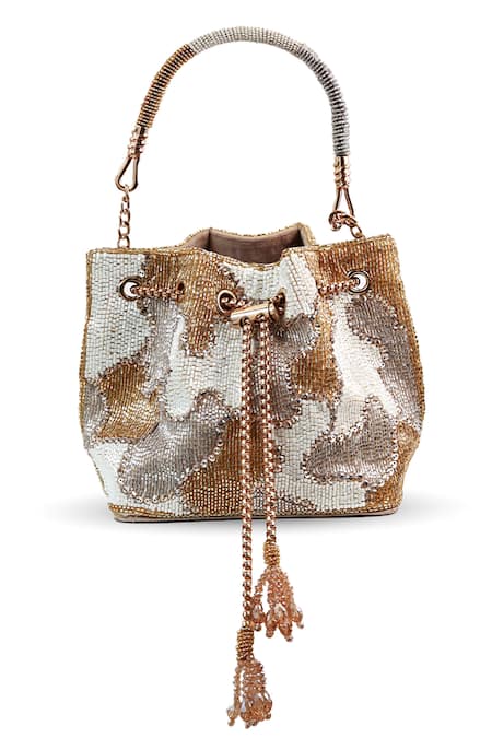 The Tan Clan Terra White Bucket Bag 