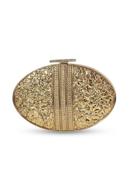 Buy The Tan Clan Gold Gemstones, Rhea Brass Clutch Buy_The Tan Clan_Gold Gemstones, Rhea Brass Clutch