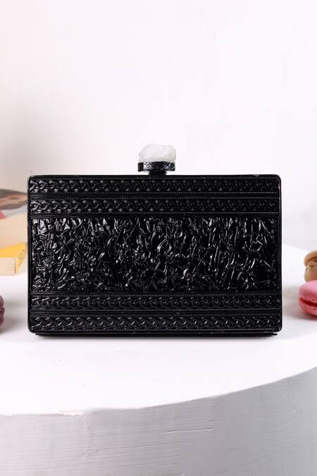 Buy_The Tan Clan_Black Stones Eve Brass Clutch 