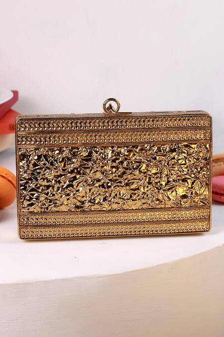 The Tan Clan Elsa Brass Clutch 