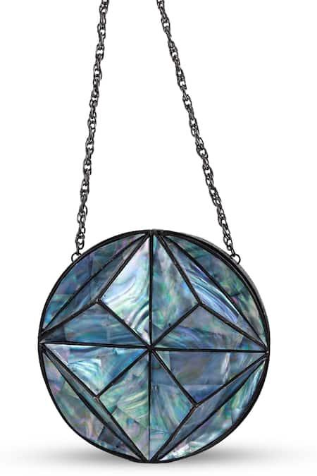 The Tan Clan Silver Pete 3d Brass Clutch at Aza Fashions The Tan Clan_Silver Pete 3d Brass Clutch _at_Aza_Fashions