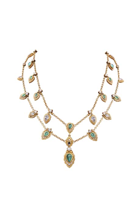 Anita Dongre Jahanzeb Layered Jahanzeb Zircon Layered Necklace 