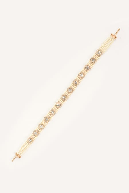 Zevar By Geeta Gold Plated Kundan Studded Mathapatti 