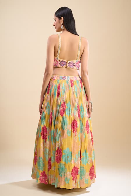 Samyukta Singhania Floral Pattern Lehenga Set 