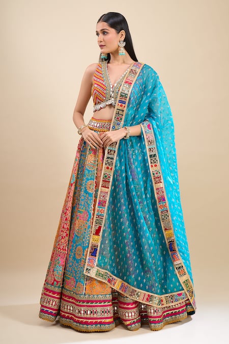 Samyukta Singhania Mirror Work Lehenga Set 