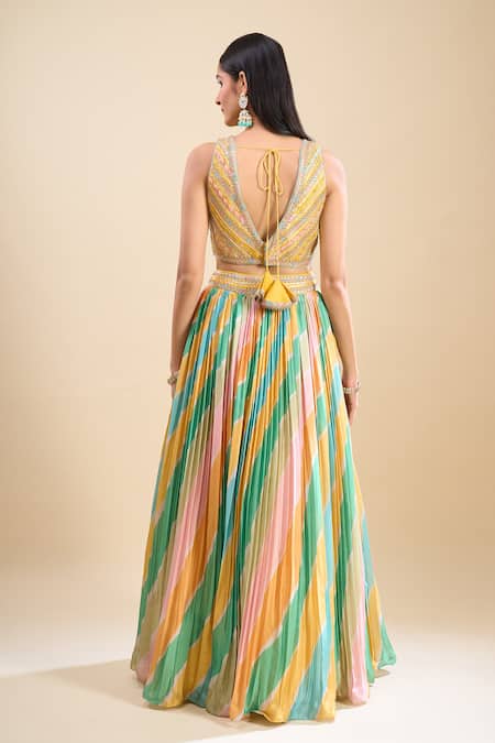 Samyukta Singhania Patch Work Lehenga Set 